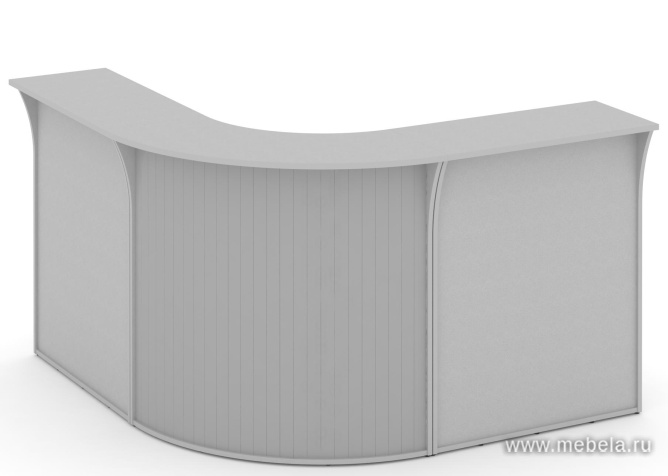 Стойка ресепшн, комплект №5 (радиусный элемент - ролета)