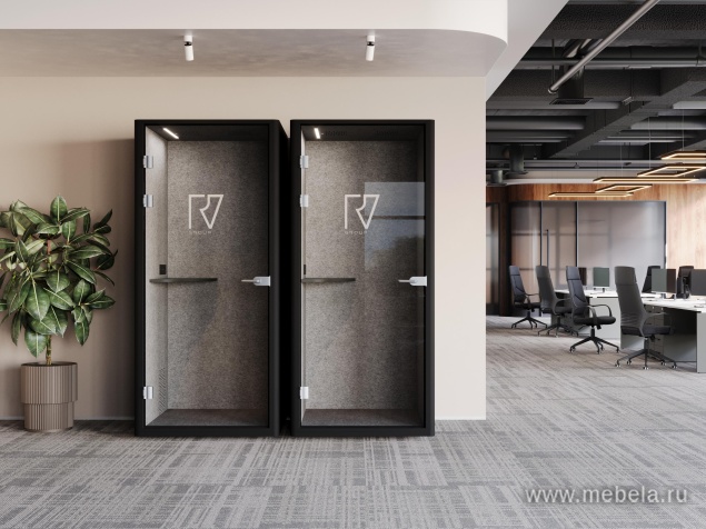 Одноместная акустическая кабина (задняя стенка металл)         