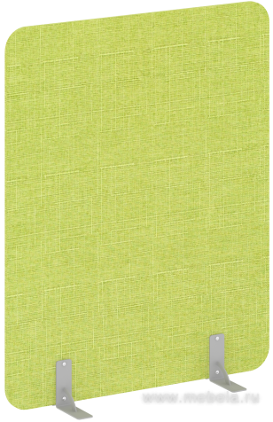 Перегородка напольная на металлических опорах на фетровых подпятниках