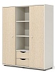 Стеллаж с раздвижными дверками (каркас беж)