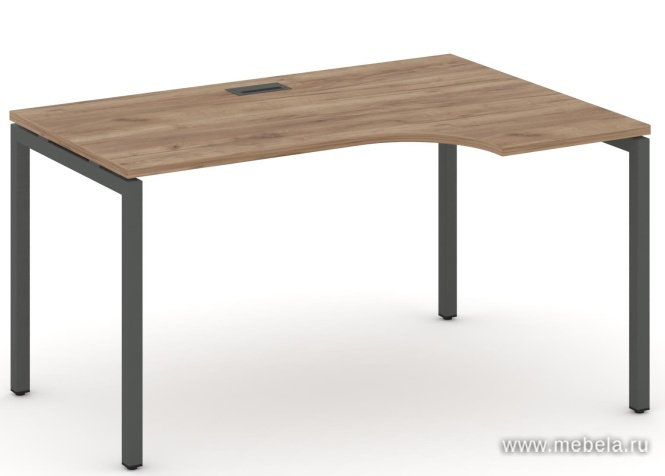 Стол рабочий эргономичный на П-образных опорах 40х40 (Левый/Правый)