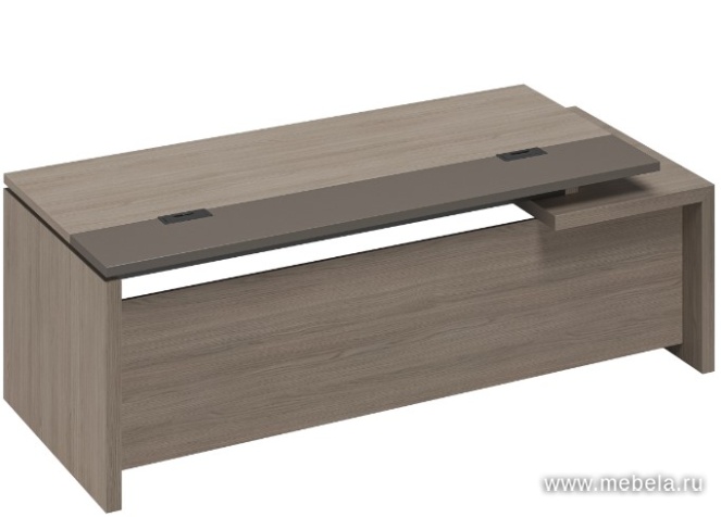 Стол руководителя с кабель-каналами левый