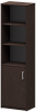 Офисный шкаф узкий полуоткрытый