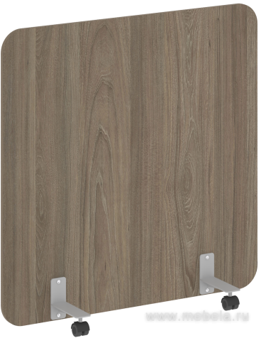 Перегородка напольная ЛДСП на металлических опорах, на роликах