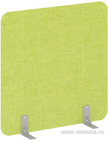 Перегородка напольная на металлических опорах на фетровых подпятниках