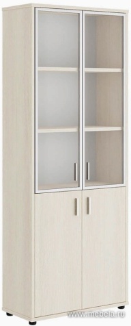 Офисный шкаф для бумаг со стеклом с алюминиевой рамой