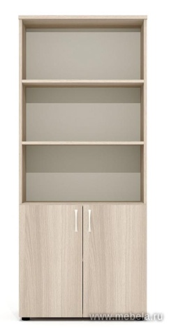 Офисный шкаф комбинированный открытый, высокий