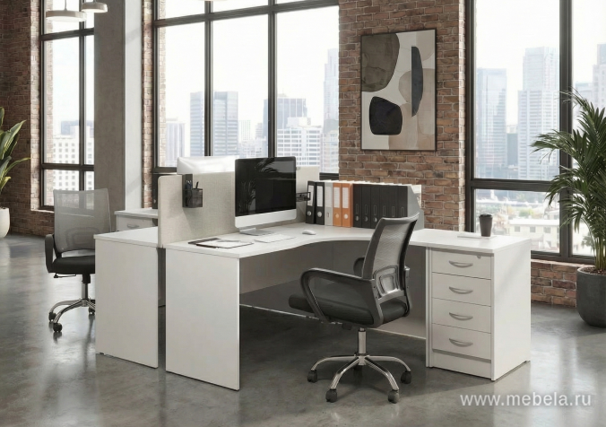 Офисный шкаф узкий комбинир.со стеклом, Л/Пр.