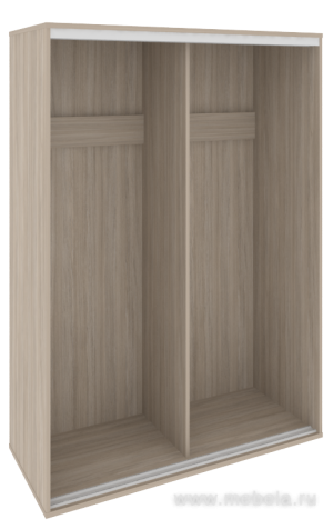 Низкий корпус шкафа-купе + трэк (2-х секционный)