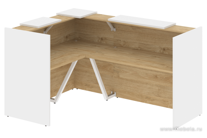 Ресепшен угловой г-образный с внешним углом 2