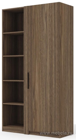 Стеллаж высокий (полки ЛДСП)с гардеробом