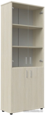 Офисный шкаф для бумаг со стеклом