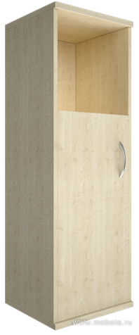 Офисный шкаф узкий средний полузакрытый, Л/Пр.