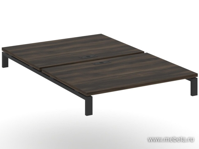 Двойной Стол надставка на две опорные тумбы