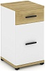 Тумба опорная/приставная 1 ящик + 1 распашной фасад.