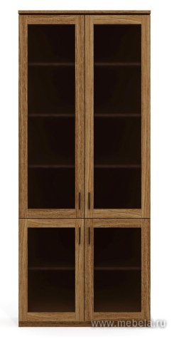 Офисный шкаф комбинированный со стеклом