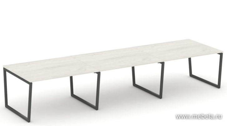 Стол переговорный на T2-образных опорах 40х40 (без лючков)