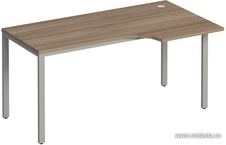 Стол эргономичный правый на металлокаркасе