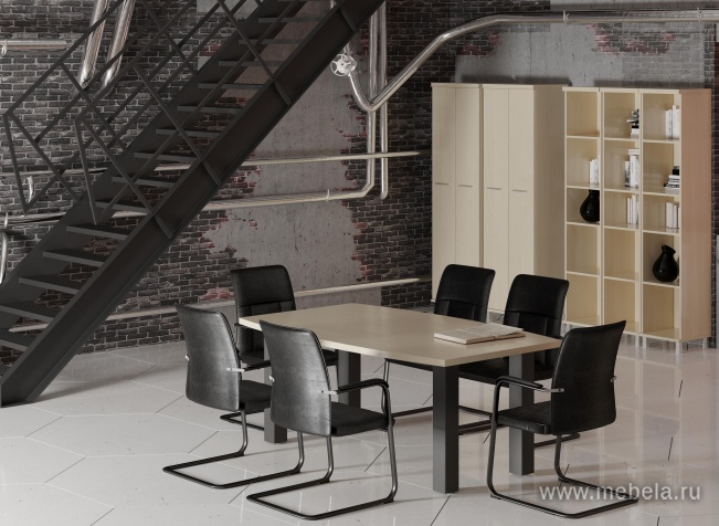 Брифинг для криволинейного стола (опора КО-1 в комплекте)