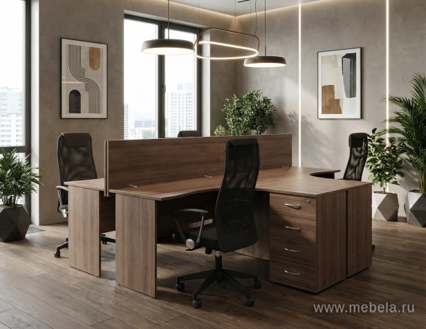 Экран настольный фронтальный тканевый, для стола на ЛДСП - 120