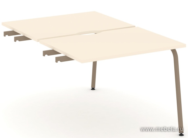 Двойной стол приставка к опорным тумбам