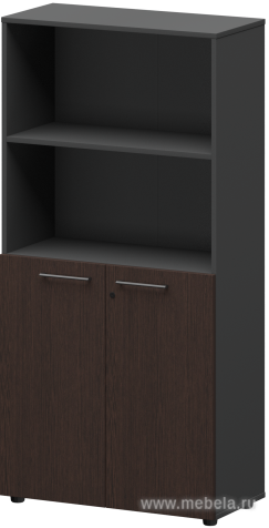 Офисный шкаф высокий полузакрытый