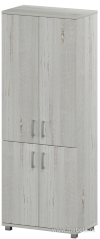 Офисный шкаф широкий высокий закрытый 4 двери (ЛДСП)
