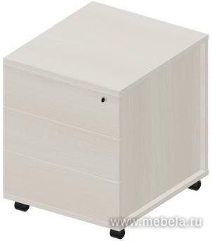 Тумба мобильная (3 ящика, стандартные колёсные опоры, без ручек)