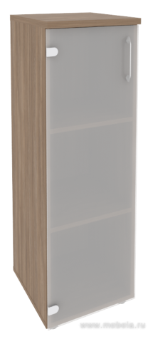 Офисный шкаф средний узкий стекло левый / правый