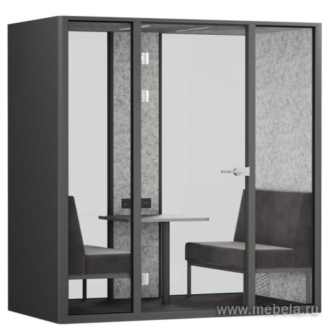 Четырехместная акустическая кабина (задняя стенка стекло)         