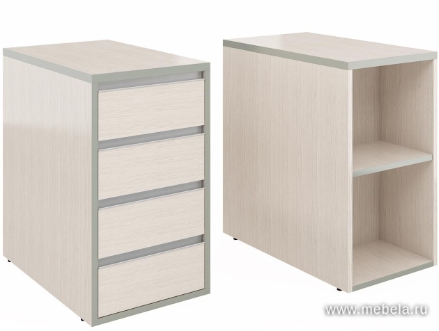 Тумба приставная с центральным замком