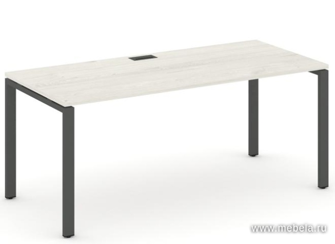Стол руководителя на металлокаркасе на П-образных опорах