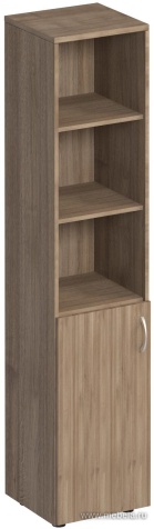 Офисный шкаф для документов узкий полузакрытый