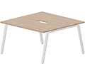Составной Стол на 2 рабочих места (2 эргономичных выреза)