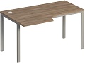 Стол эргономичный левый на металлокаркасе