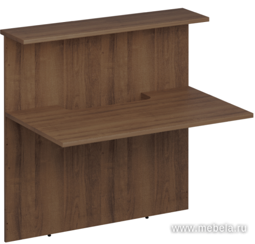 Модуль стойки ресепшен прямой с вырезом (без опор)