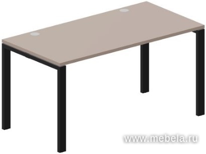Стол письменный (2 громмета) на П-образном металлокаркасе Strike